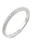 1/3 ct. t.w. Lab Created Moissanite Wedding Band in 14K White Gold 