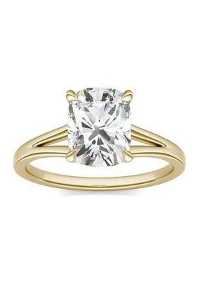 Charles & Colvard 2.36 Ct. T.w. Lab Created Elongated Cushion Moissanite Solitaire Ring In 14K Gold, Yellow, 8 -  0194172267962