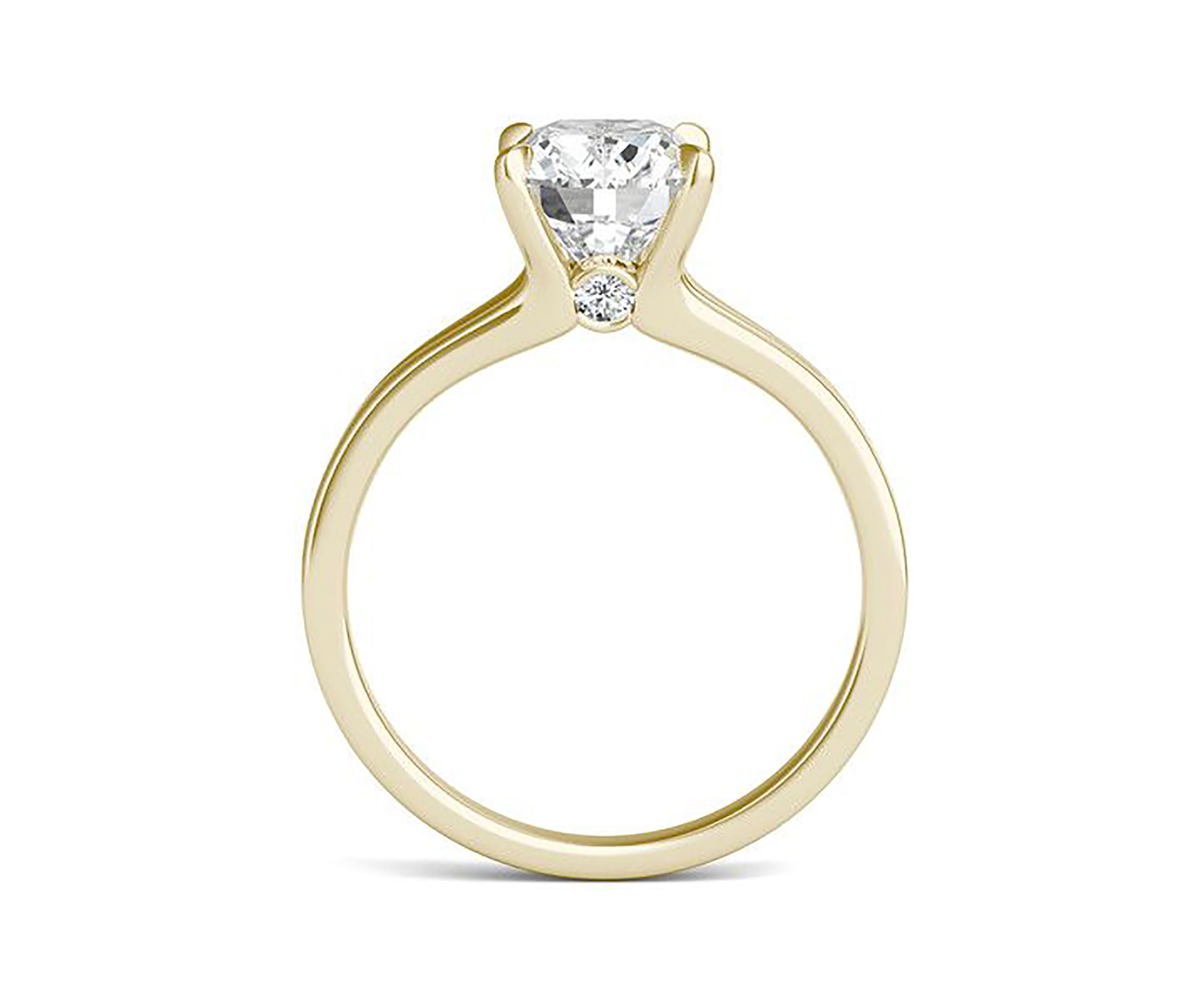 Charles & Colvard 2.36 ct. t.w. Lab Created Elongated Cushion Moissanite Solitaire Ring in 14k Gold