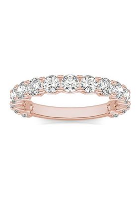 Charles & Colvard 1.5 Ct. T.w. Lab Created 3.0Mm Moissanite Semi-Eternity Band In 14K Gold -  0194172267139