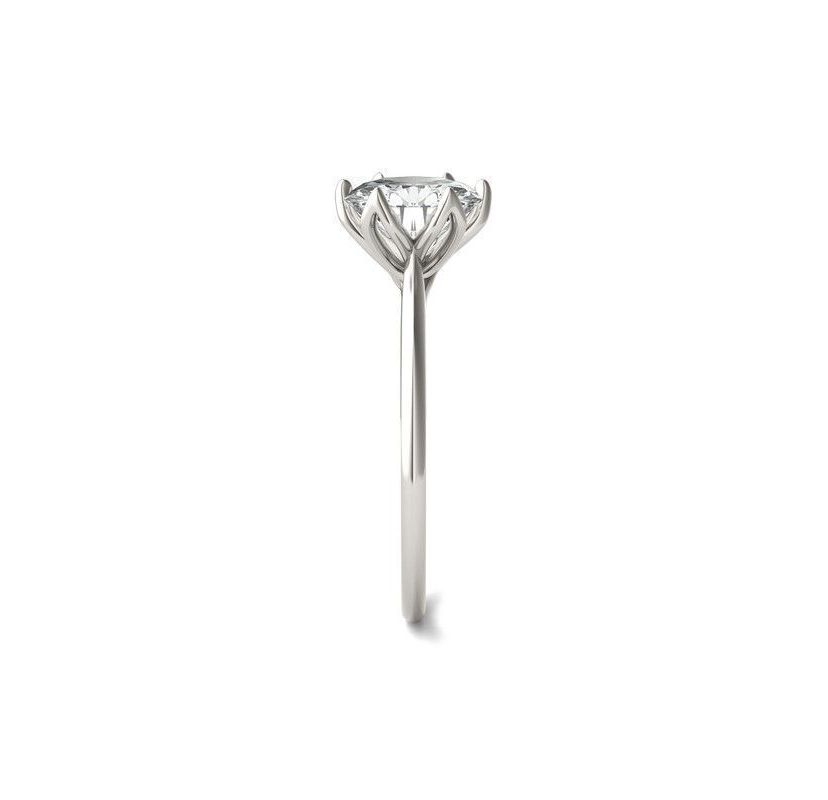 Charles & Colvard 1.9 ct. t.w. Lab Created Round Moissanite Floral Solitaire Ring in 14k Gold