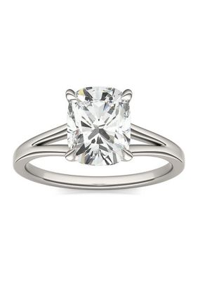 Charles & Colvard 2.36 Ct. T.w. Lab Created Elongated Cushion Moissanite Solitaire Ring In 14K Gold, White, 7 -  0194172267900