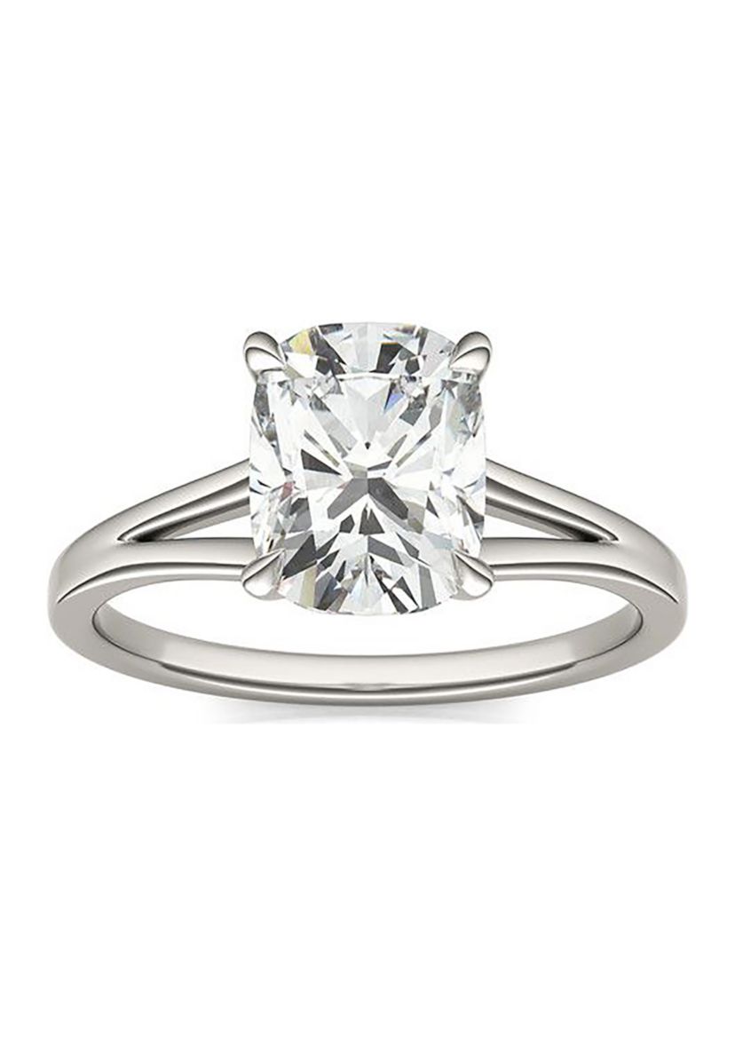 Charles & Colvard 2.36 ct. t.w. Lab Created Elongated Cushion Moissanite Solitaire Ring in 14k Gold