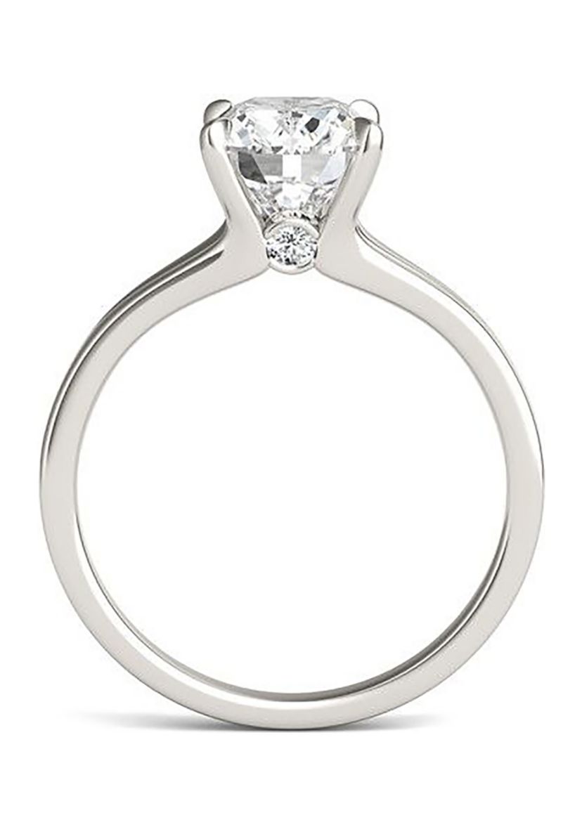 Charles & Colvard 2.36 ct. t.w. Lab Created Elongated Cushion Moissanite Solitaire Ring in 14k Gold