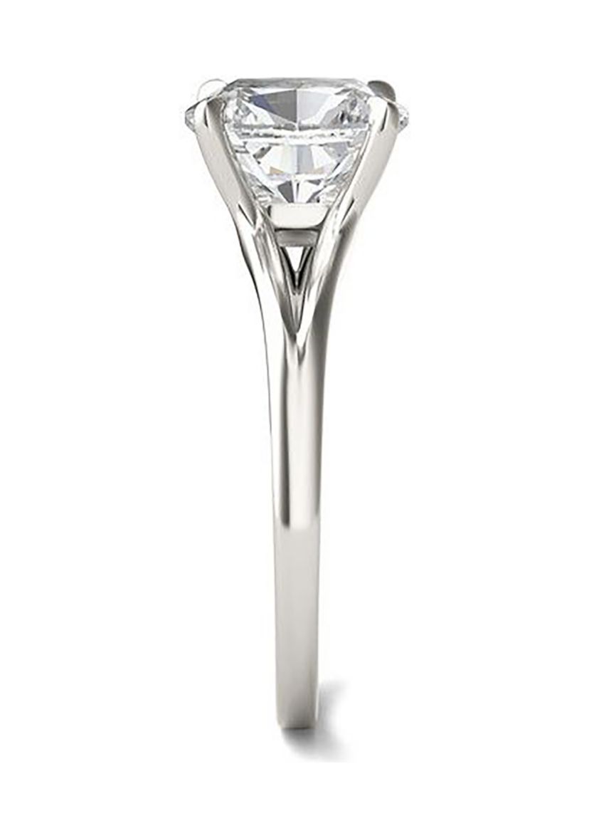 Charles & Colvard 2.36 ct. t.w. Lab Created Elongated Cushion Moissanite Solitaire Ring in 14k Gold