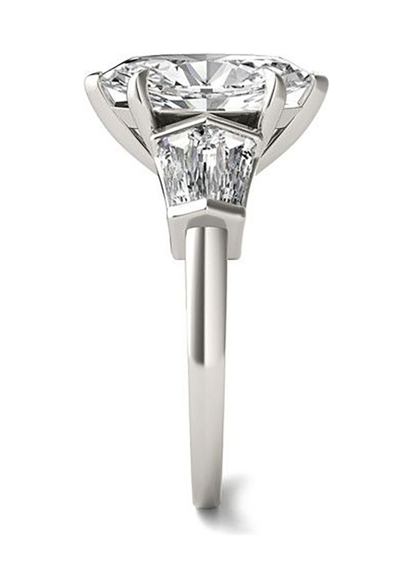 Charles & Colvard 3.36 ct. t.w. Lab Created Marquise Moissanite Five Stone Engagement Ring in 14k Gold