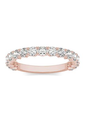 Charles & Colvard 1.08 Ct. T.w. Lab Created 2.5Mm Moissanite Semi-Eternity Band In 14K Gold, 6 -  0194172266996