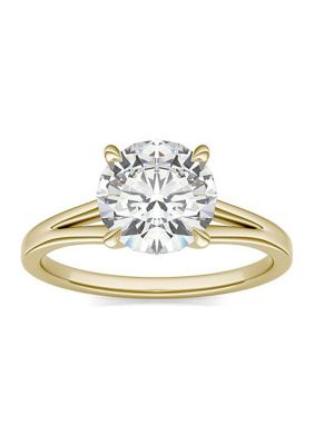 Charles & Colvard 1.96 Ct. T.w. Lab Created Moissanite Solitaire Ring In 14K Gold, Yellow, 7 -  0194172267658