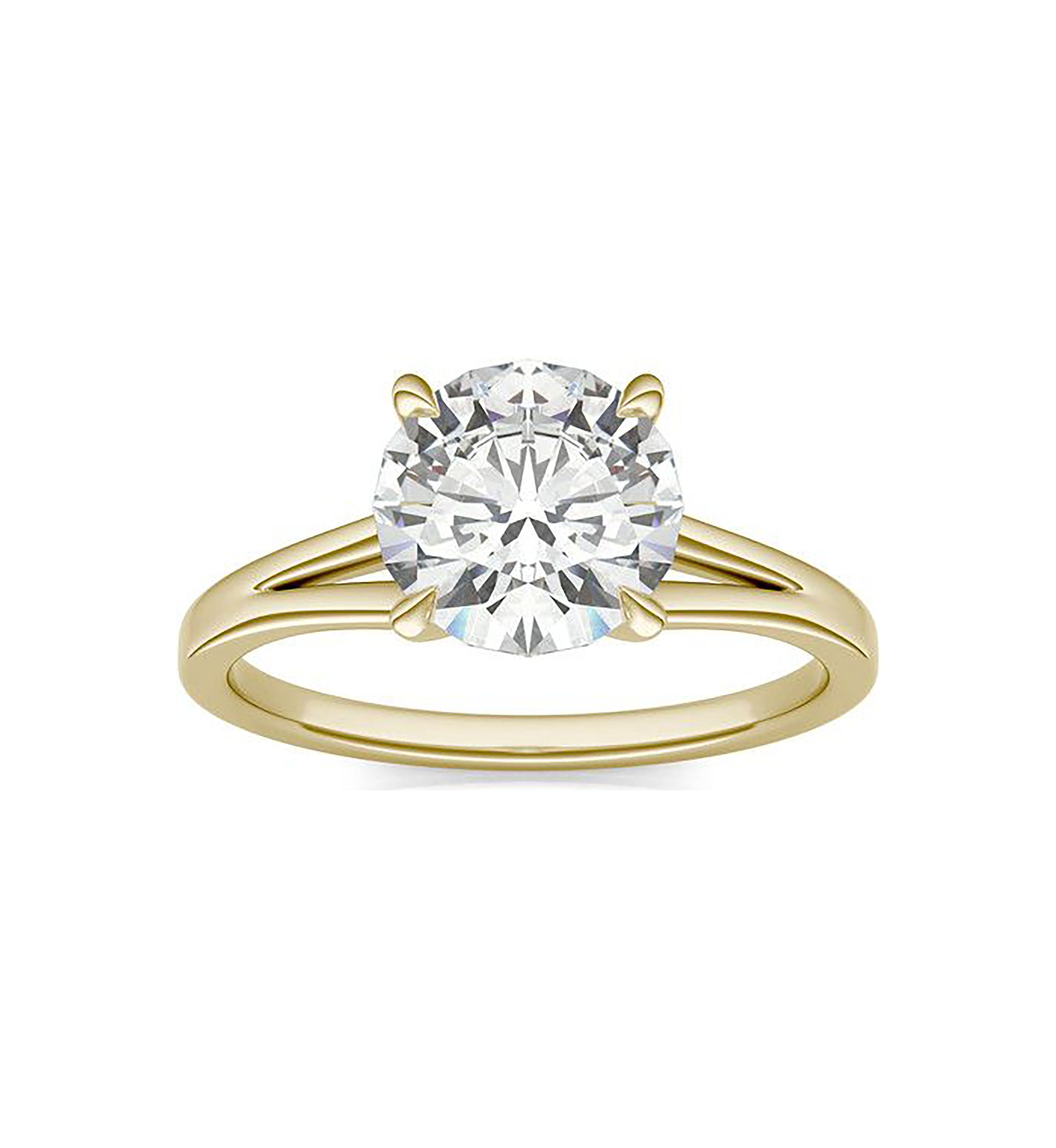Charles & Colvard 1.96 ct. t.w. Lab Created Moissanite Solitaire Ring in 14k Gold