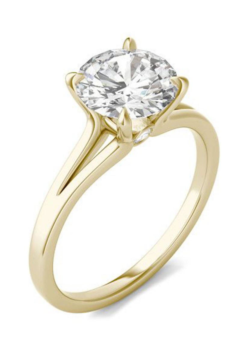 Charles & Colvard 1.96 ct. t.w. Lab Created Moissanite Solitaire Ring in 14k Gold