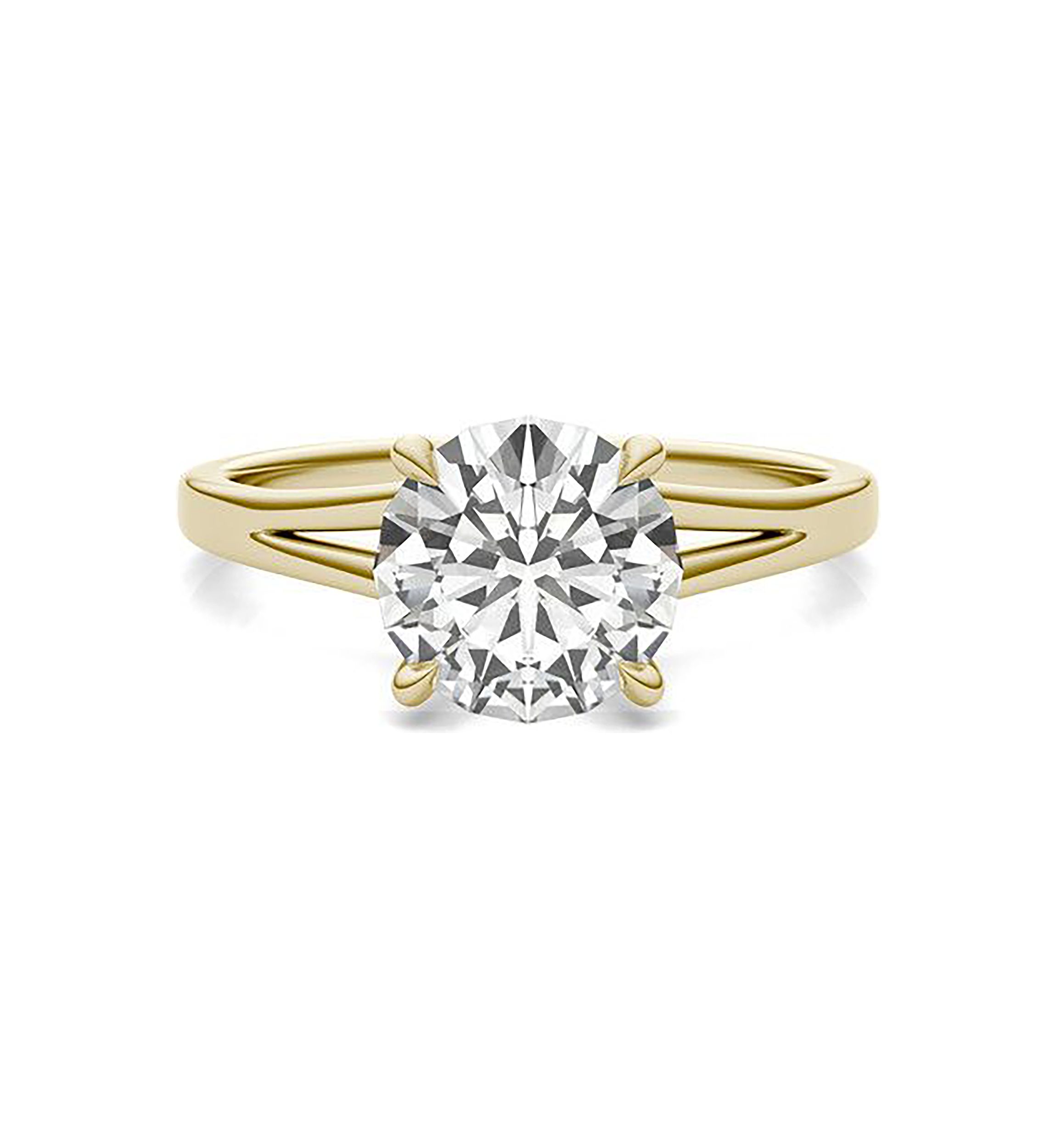 Charles & Colvard 1.96 ct. t.w. Lab Created Moissanite Solitaire Ring in 14k Gold