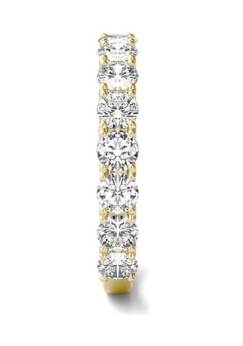 1.5 ct. t.w. Lab Created 3.0mm Moissanite Semi-Eternity Band in 14k Gold