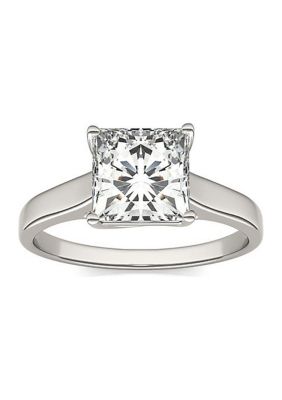 Charles & Colvard 1.92 Ct. T.w. Lab Created Princess Cut Moissanite Solitaire Ring In 14K Gold