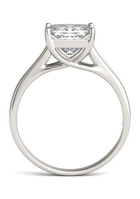 Charles & Colvard 1.92 ct. t.w. Lab Created Princess Cut Moissanite Solitaire Ring 14k Gold