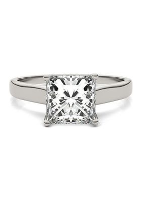 Charles & Colvard 1.92 ct. t.w. Lab Created Princess Cut Moissanite Solitaire Ring 14k Gold