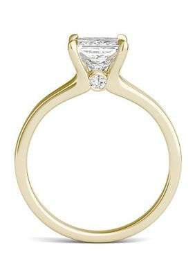 Charles & Colvard 1.26 ct. t.w. Lab Created Princess Cut Moissanite Solitaire Ring 14k Gold