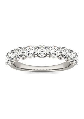 Charles & Colvard 1.44 Ct. T.w. Lab Created 3.5Mm Moissanite Anniversary Band In 14K Gold, White, 9 -  0194172268471