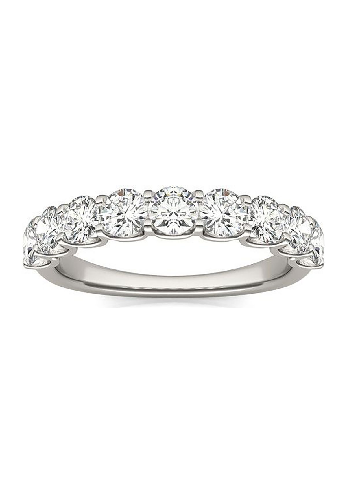 Charles & Colvard 1.44 ct. t.w. Lab Created 3.5mm Moissanite Anniversary Band in 14k Gold
