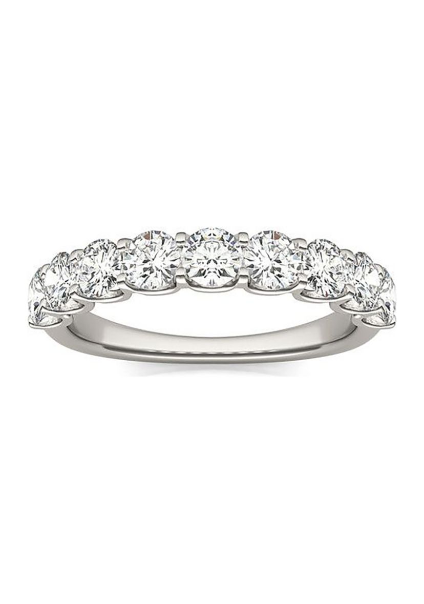 Charles & Colvard 1.44 ct. t.w. Lab Created 3.5mm Moissanite Anniversary Band in 14k Gold