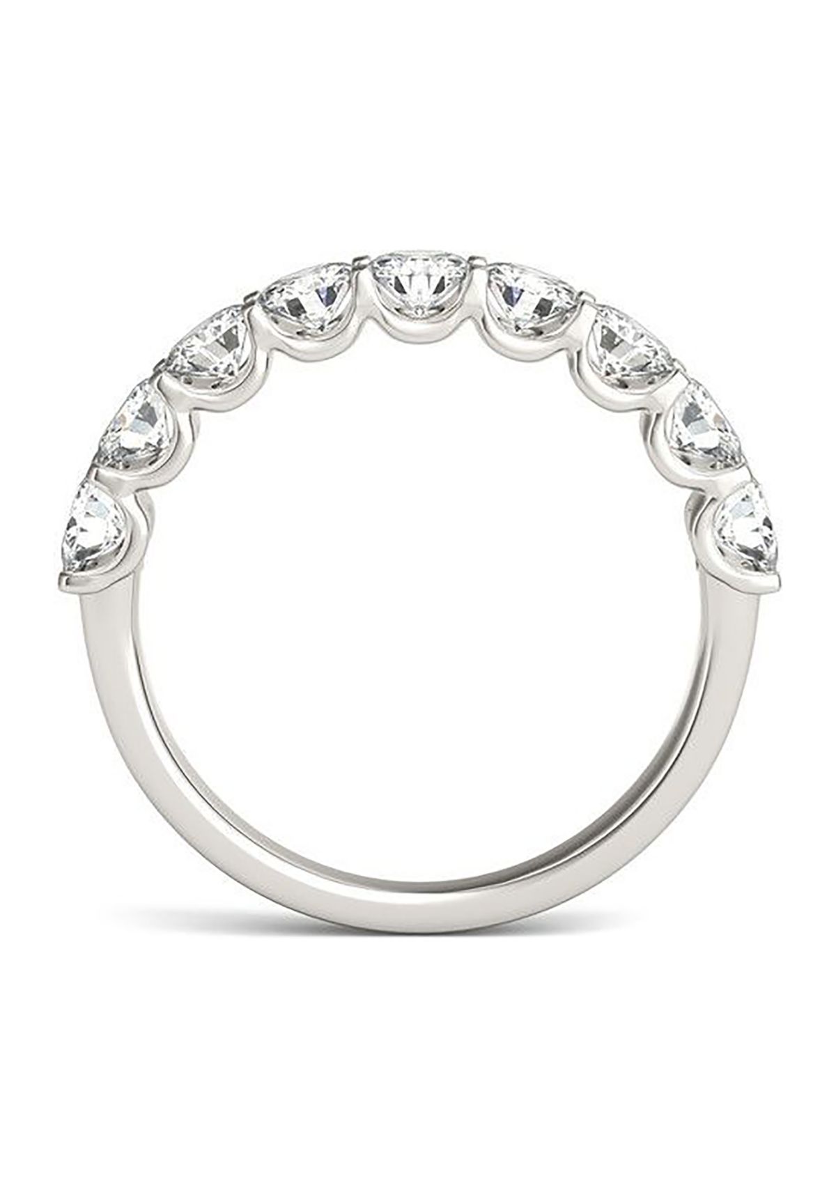 Charles & Colvard 1.44 ct. t.w. Lab Created 3.5mm Moissanite Anniversary Band in 14k Gold