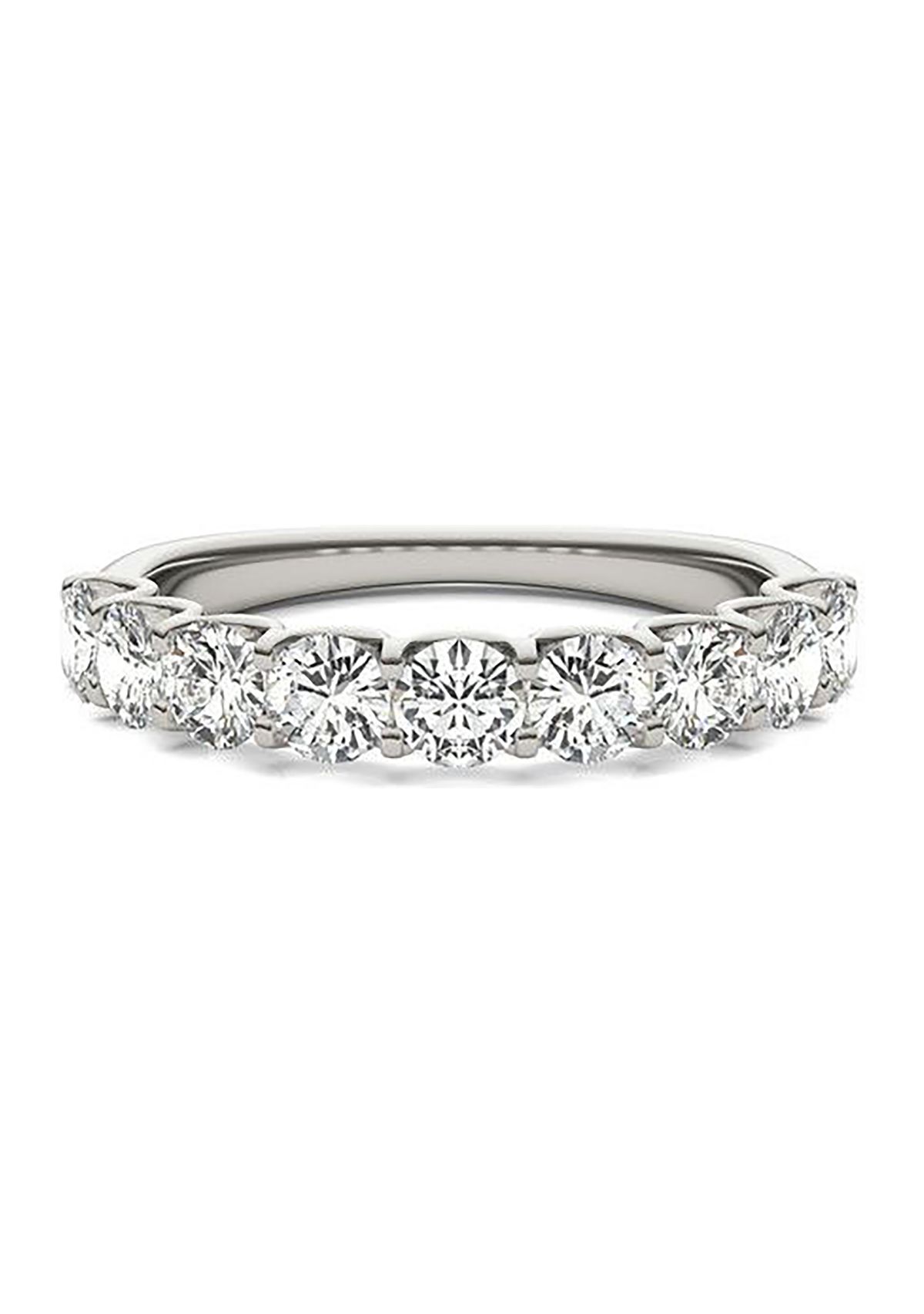 Charles & Colvard 1.44 ct. t.w. Lab Created 3.5mm Moissanite Anniversary Band in 14k Gold