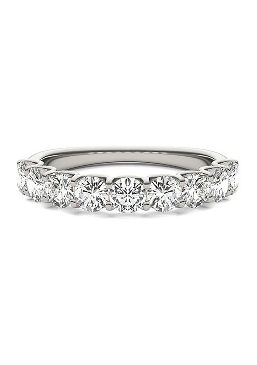 Charles & Colvard 1.44 ct. t.w. Lab Created 3.5mm Moissanite Anniversary Band in 14k Gold
