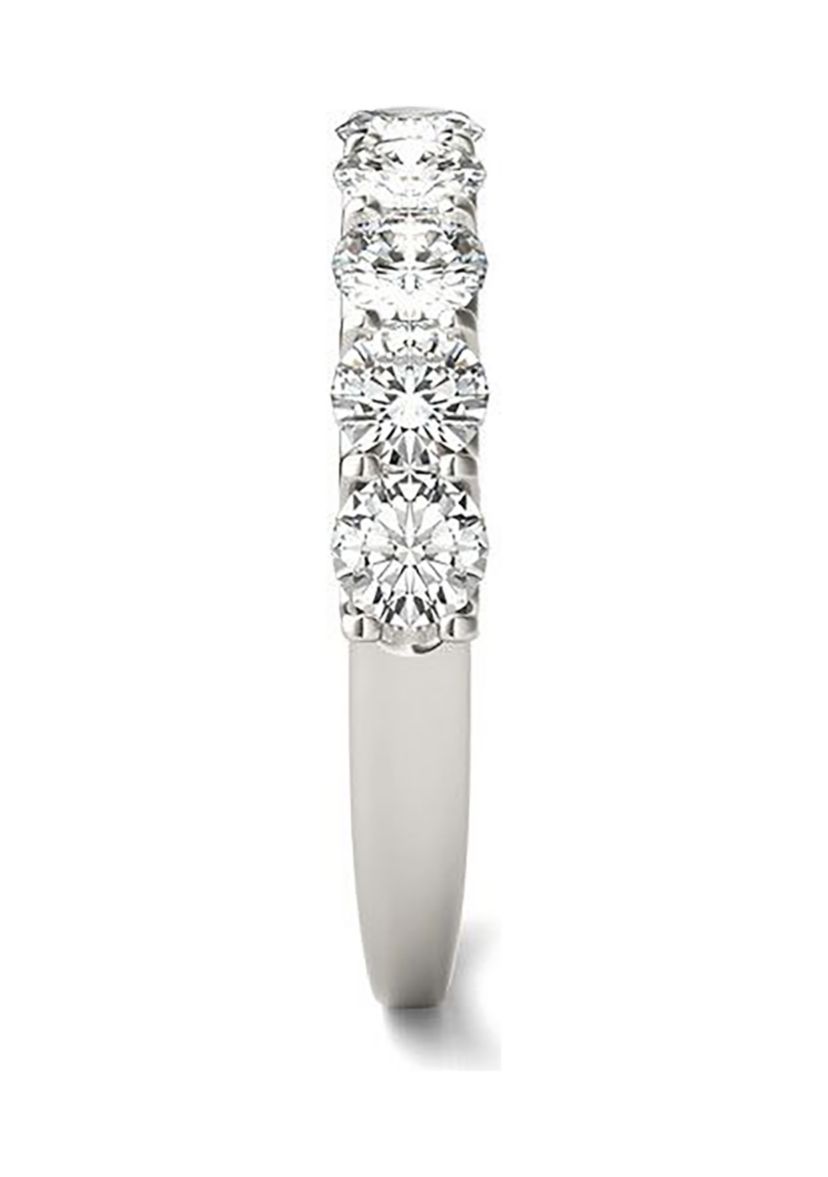 Charles & Colvard 1.44 ct. t.w. Lab Created 3.5mm Moissanite Anniversary Band in 14k Gold