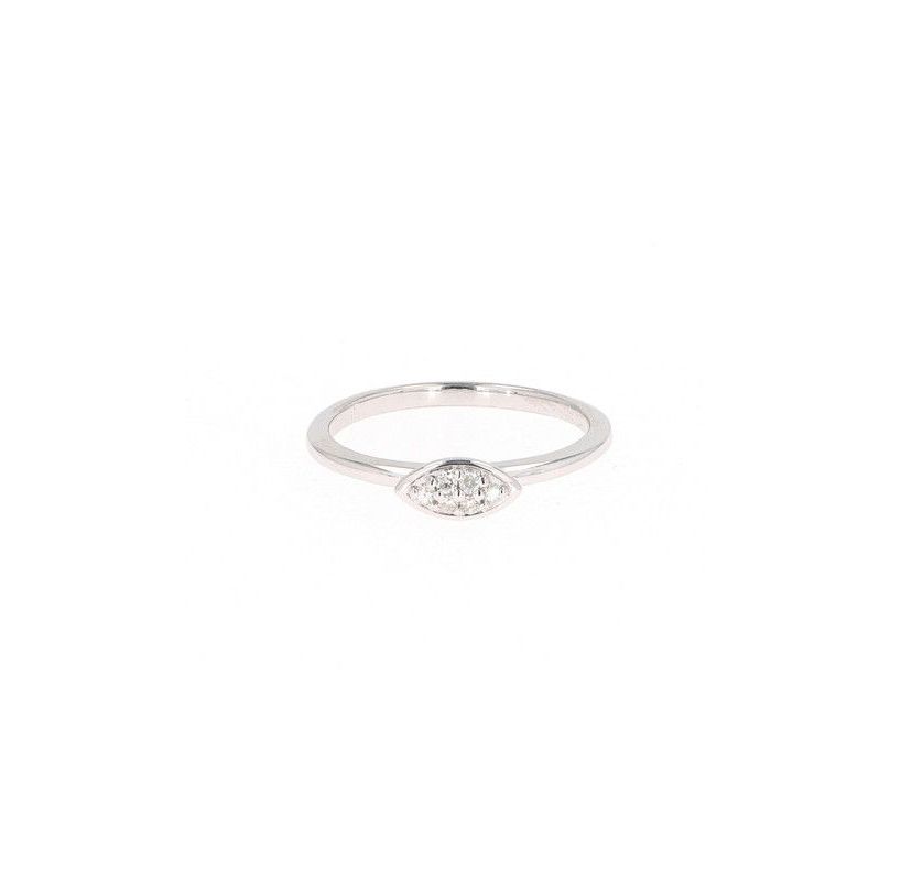 Lab Created Sterling Silver 0.08ct. tw. Moissanite Fashion Ring