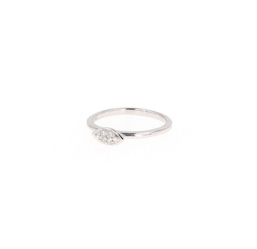 Lab Created Sterling Silver 0.08ct. tw. Moissanite Fashion Ring