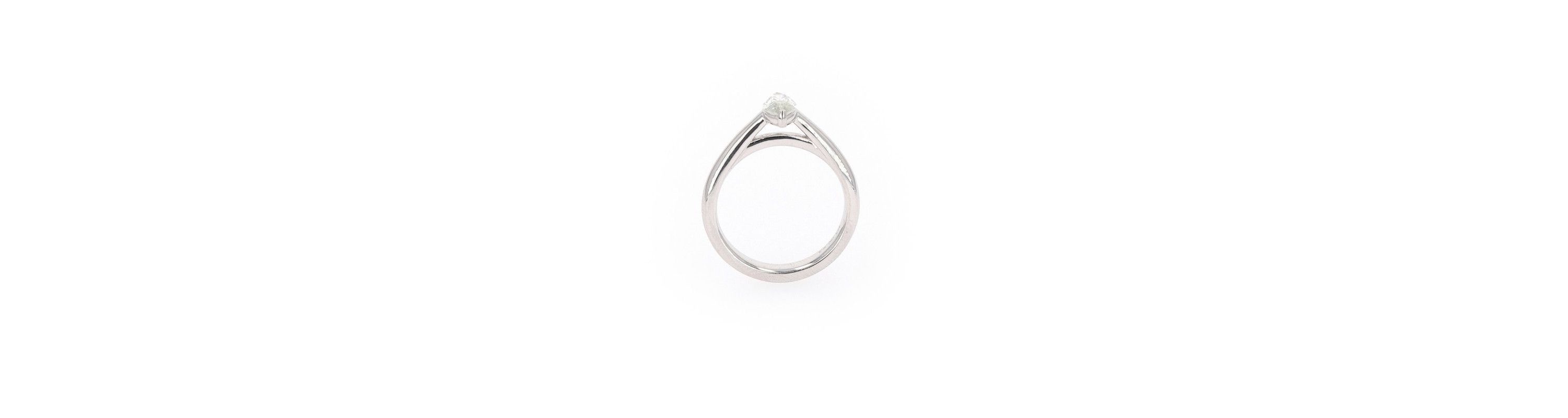 Lab Created Sterling Silver 0.70ct. tw. Moissanite Marquise Solitaire Ring