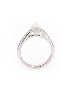 Lab Created Sterling Silver 1.80ct. tw. Moissanite Marquise Solitaire Ring