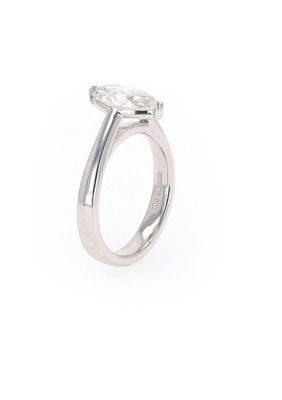 Lab Created Sterling Silver 1.80ct. tw. Moissanite Marquise Solitaire Ring