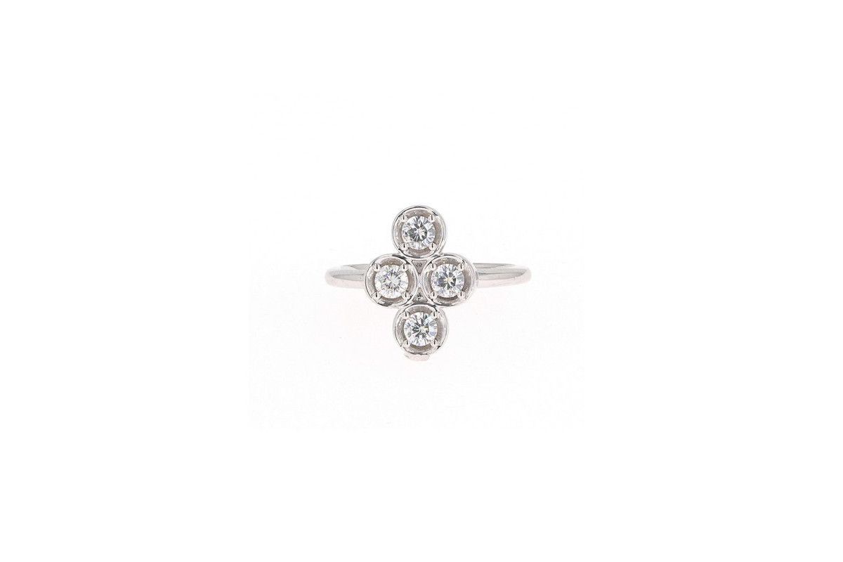 Lab Created Sterling Silver 0.52ct. tw. Moissanite Fashion Ring