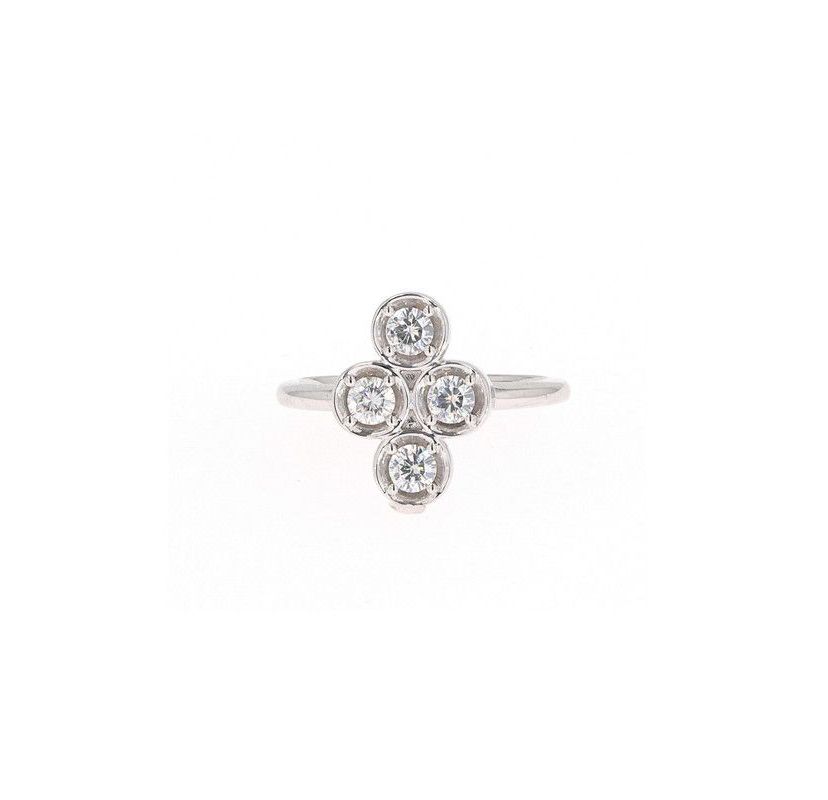Lab Created Sterling Silver 0.52ct. tw. Moissanite Fashion Ring