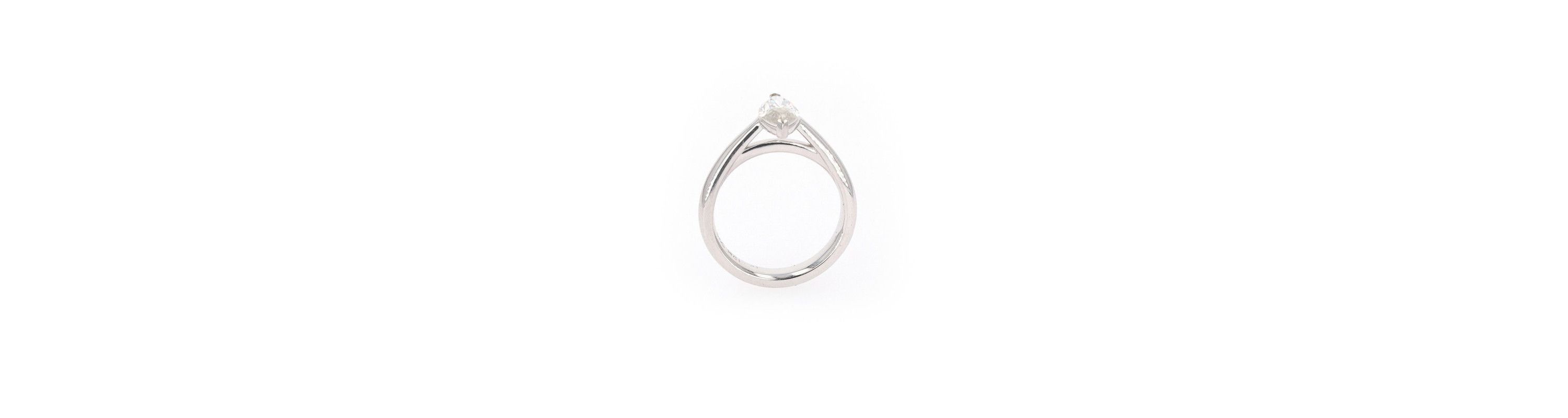 Lab Created Sterling Silver 1.40ct. tw. Moissanite Marquise Solitaire Ring