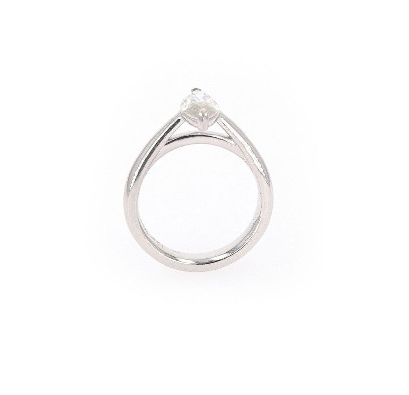 Lab Created Sterling Silver 1.40ct. tw. Moissanite Marquise Solitaire Ring
