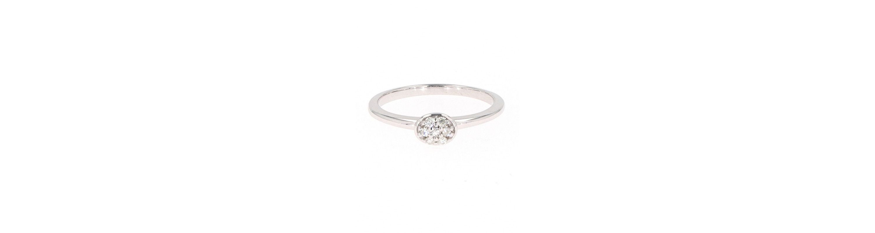 Lab Created Sterling Silver 0.09ct. tw. Moissanite Fashion Ring