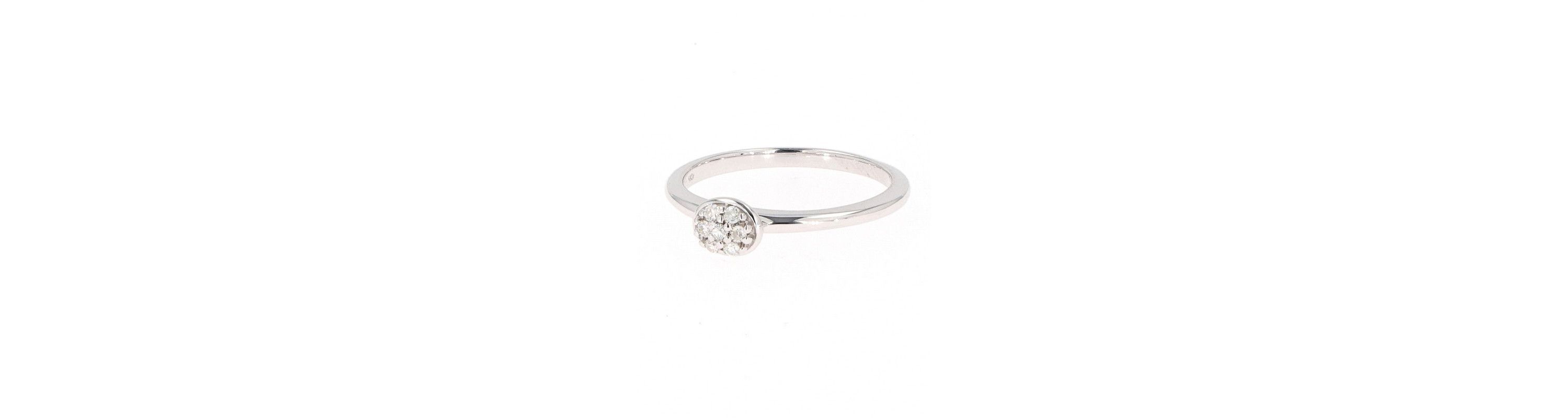 Lab Created Sterling Silver 0.09ct. tw. Moissanite Fashion Ring