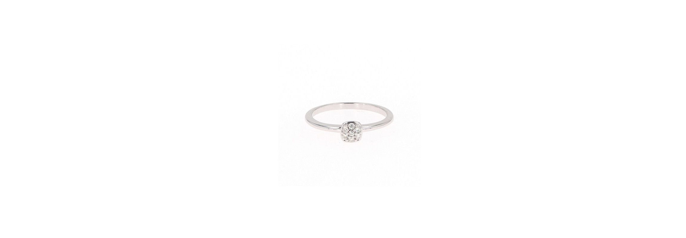 Lab Created Sterling Silver 0.09ct. tw. Moissanite Fashion Ring