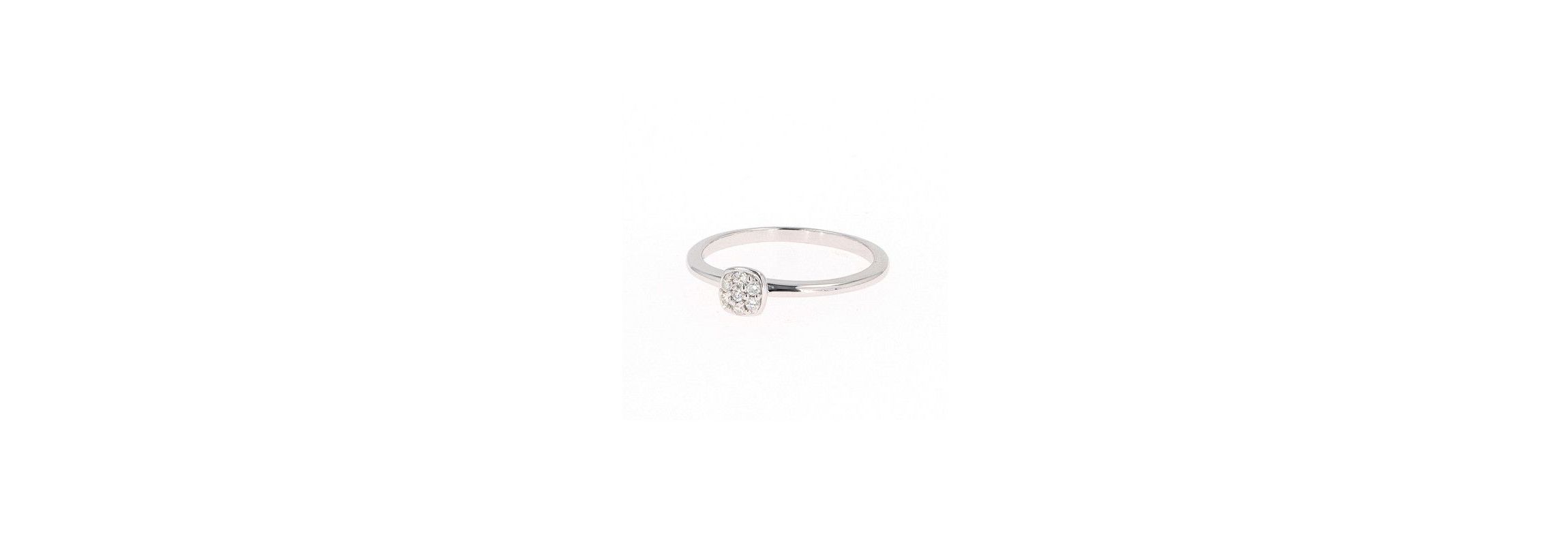 Lab Created Sterling Silver 0.09ct. tw. Moissanite Fashion Ring
