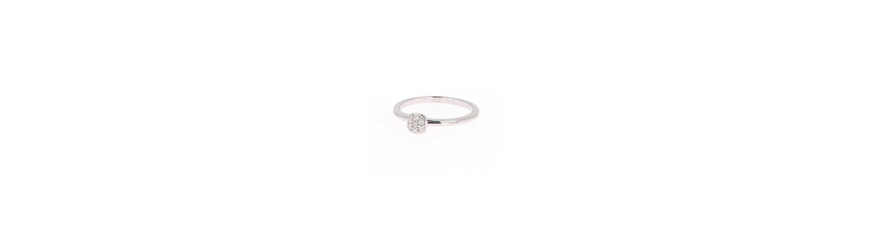 Lab Created Sterling Silver 0.09ct. tw. Moissanite Fashion Ring