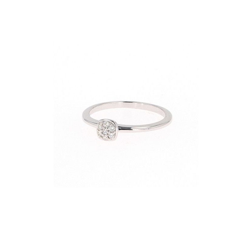Lab Created Sterling Silver 0.09ct. tw. Moissanite Fashion Ring