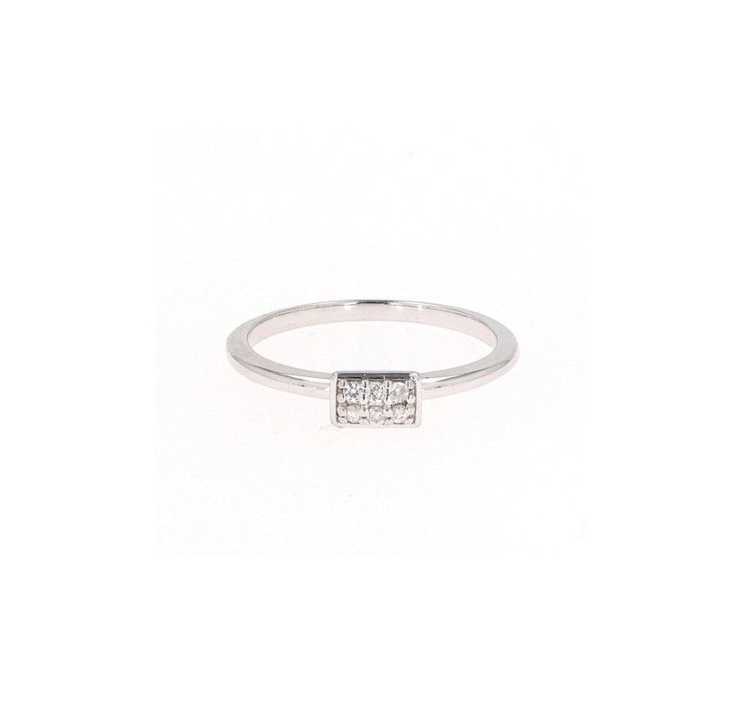 Lab Created Sterling Silver 0.08ct. tw. Moissanite Fashion Ring