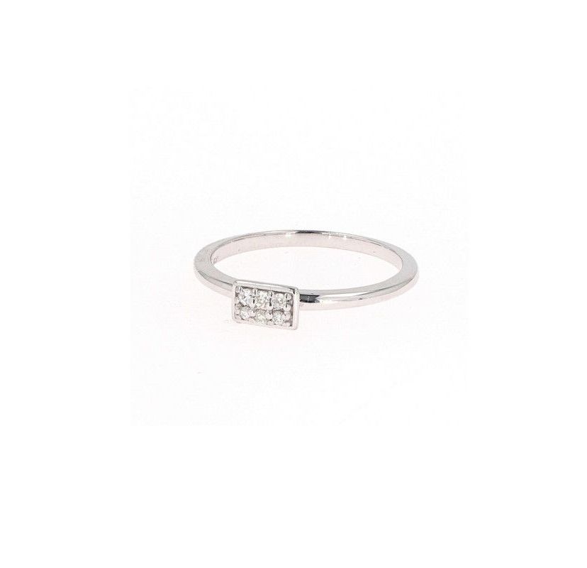 Lab Created Sterling Silver 0.08ct. tw. Moissanite Fashion Ring