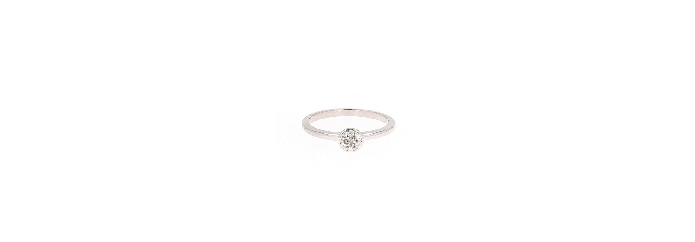 Lab Created Sterling Silver 0.09ct. tw. Moissanite Fashion Ring