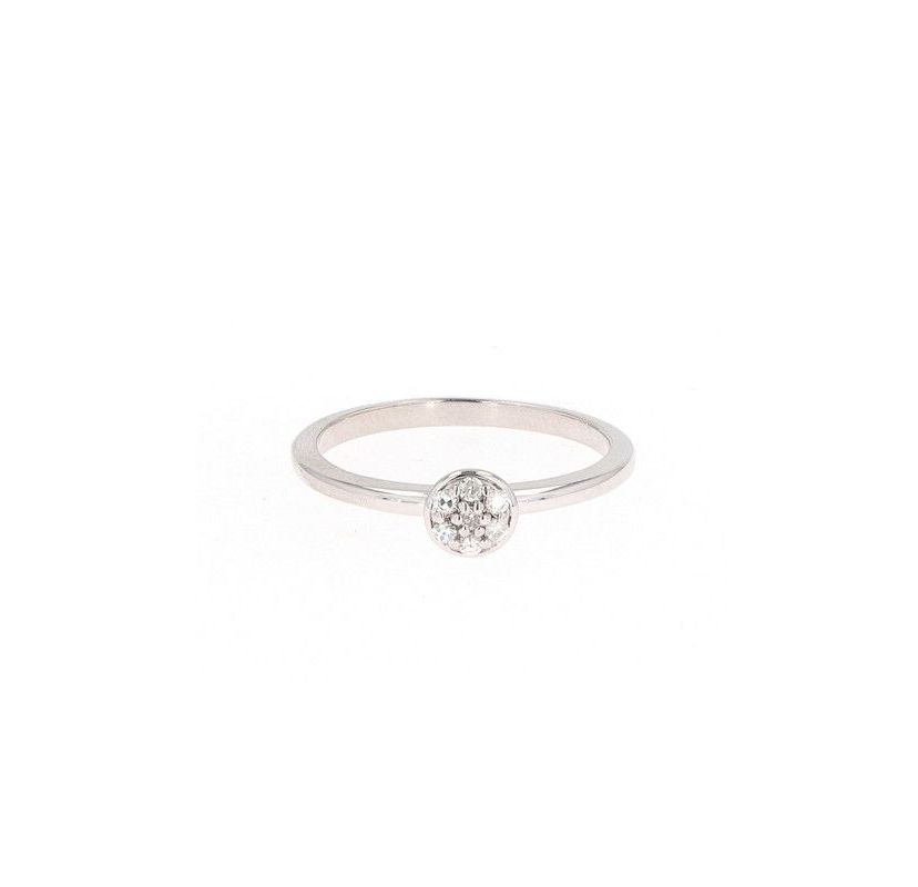 Lab Created Sterling Silver 0.09ct. tw. Moissanite Fashion Ring