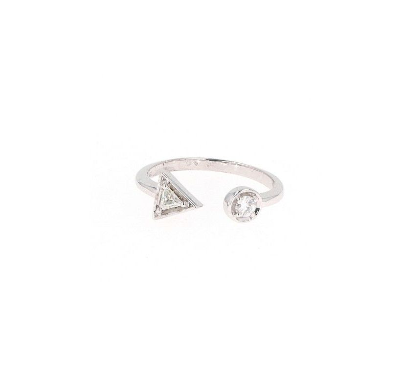 Lab Created Sterling Silver 0.20ct. tw. Moissanite Fashion Ring