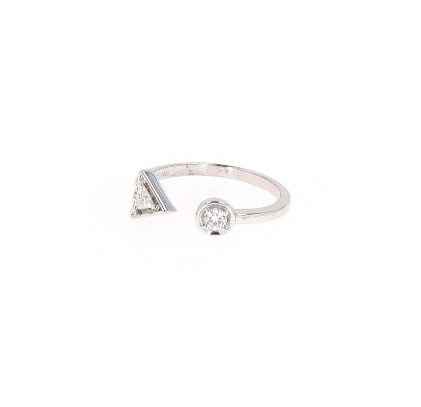 Lab Created Sterling Silver 0.20ct. tw. Moissanite Fashion Ring