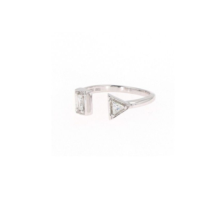 Lab Created Sterling Silver 0.19ct. tw. Moissanite Fashion Ring