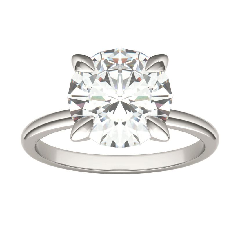 Charles & Colvard 3.1 ct. tw. Lab Created Moissanite Round Solitaire Ring in 14K White Gold